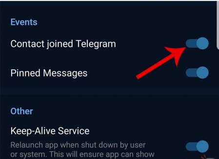 روش حذف پیغام Joined Telegram